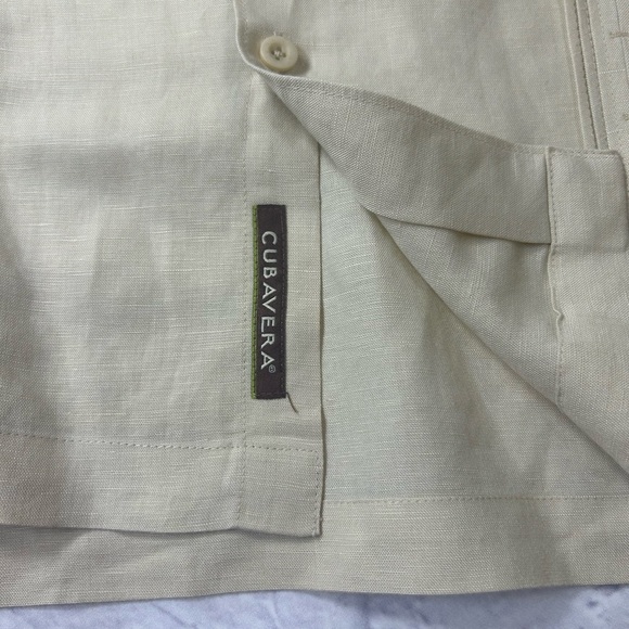 Cubavera Light Tan Short Sleeve Shirt - Picture 4 of 8